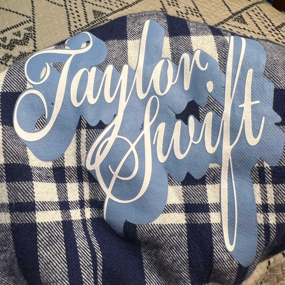 Fearless (Taylor’s Version) Blue & White Flannel Pajama Pants